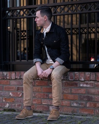 Tan Suede Derby Shoes Outfits: 