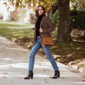 Turtleneck with Ankle Boots Smart Casual Outfits: 