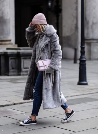 Pink Suede Crossbody Bag Outfits: 