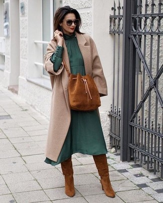 Tobacco Suede Bucket Bag Outfits: 