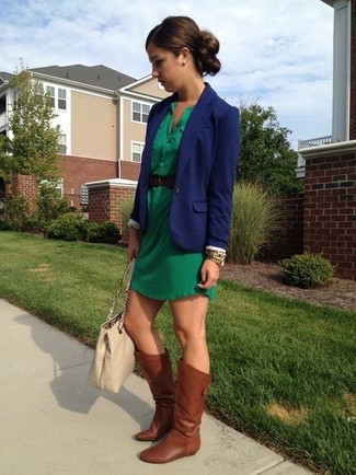Green and Red Shirtdress Outfits: 