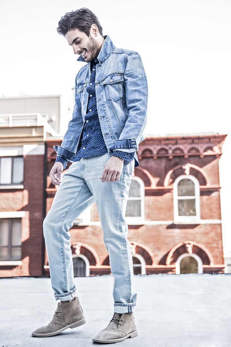 Light Blue Denim Jacket | Men's Fashion