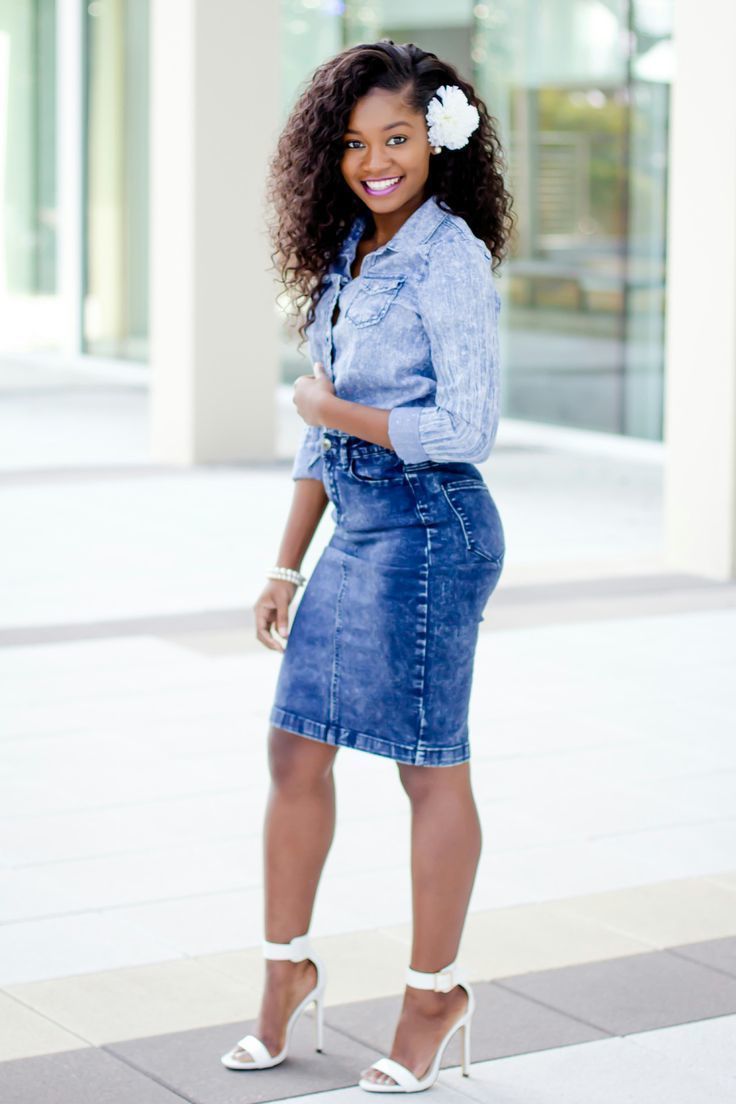 How to Style a Denim Skirt: French Girl Chic - Tanya Foster