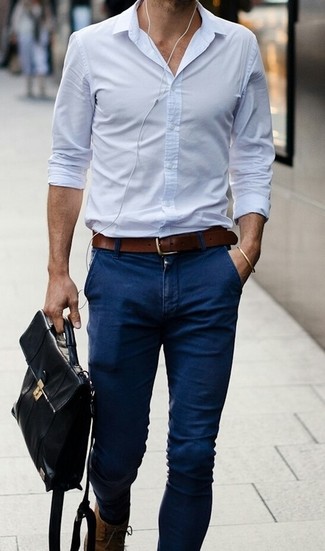 How to Wear Navy Chinos (322 looks) | Men's Fashion