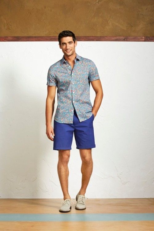 How to Wear Blue Shorts (146 looks) | Men's Fashion