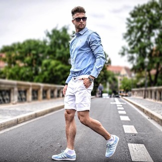 Top Sneakers with Shorts Summer Outfits 