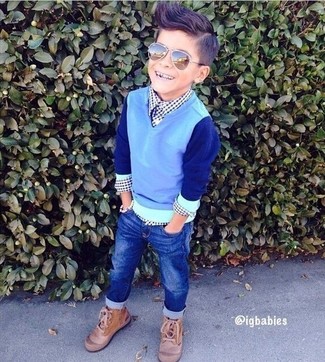 How to Wear a Light Blue Sweater For Boys (5 looks & outfits) | Boys ...