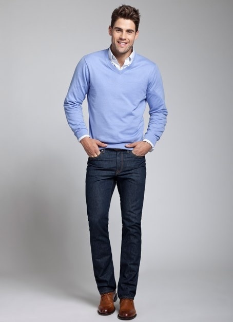 who makes 100% cotton denim jeans for men