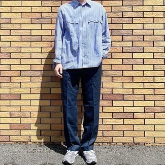 Childrenswear Little Boys 2t 7 Striped Long Sleeve Oxford Shirt