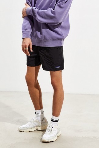 Purple Half Zip Sweatshirt