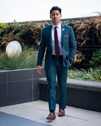 Teal Suit Outfits: 