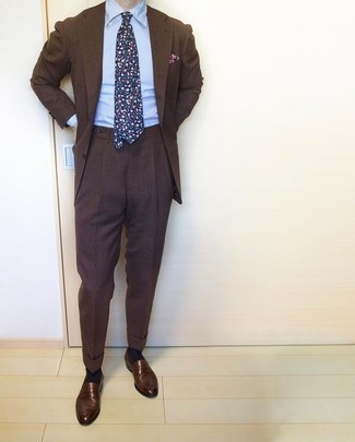 Burgundy Floral Pocket Square Warm Weather Outfits: 