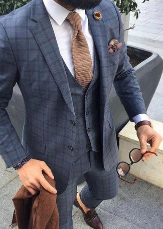 Brown Paisley Pocket Square Outfits: 