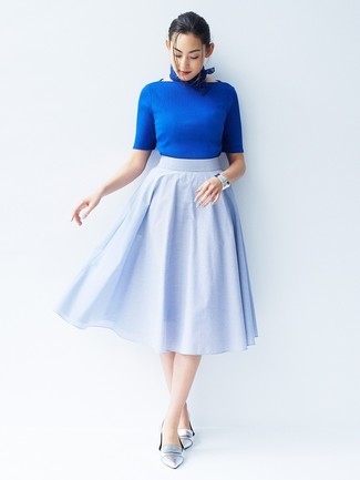 Blue Bandana Outfits For Women: 
