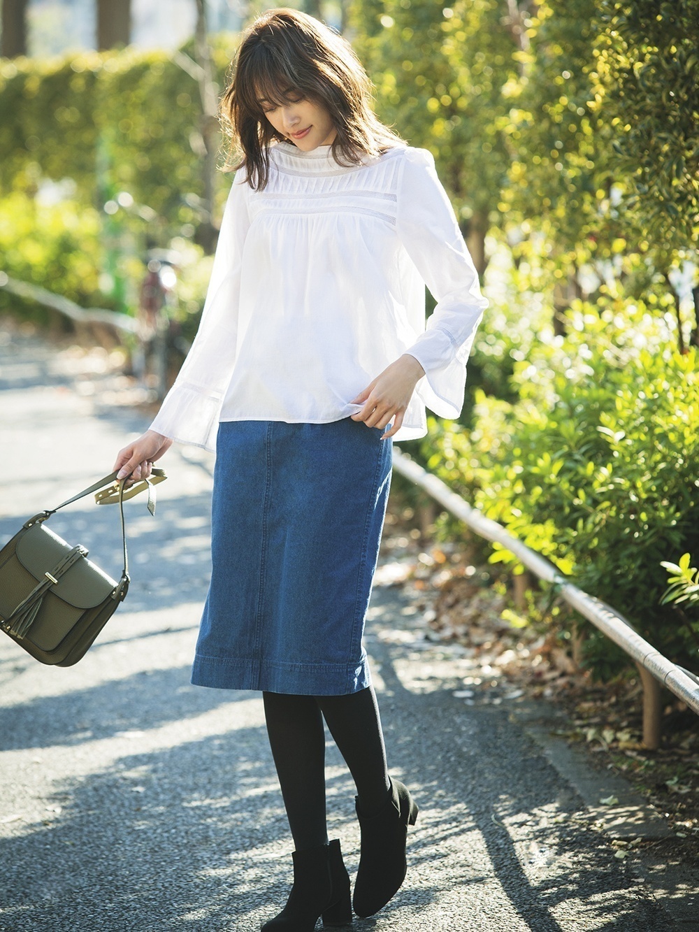 Frayed Edge Denim skirt – Style Me Luxe