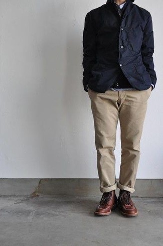 Black Cardigan Outfits For Men: 