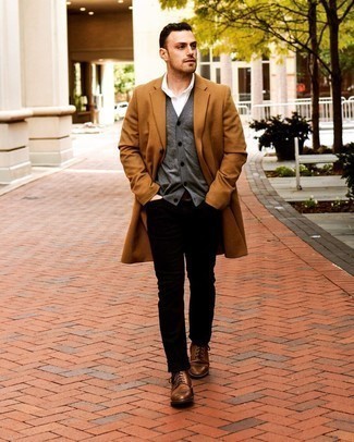 Tobacco Overcoat Outfits: 