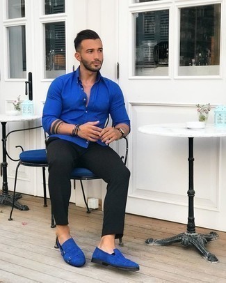 Blue Dress Shoes Outfits For Men (500+ 