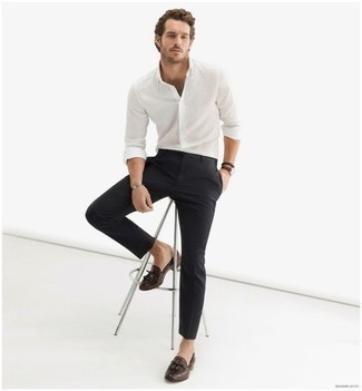 Black Walthem Tailored Trousers