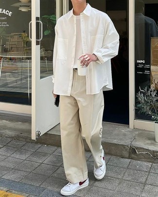 Beige Ayan Trousers