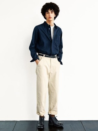 Off White Zip Pocket Trousers