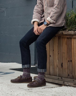 Canister Mix Burgundy Boat Shoes