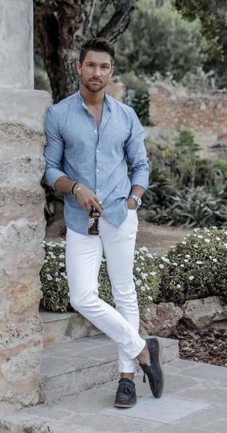 White Classic Fit Jeans