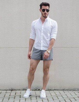 Grey Deck Shorts
