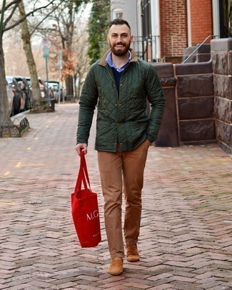 Red Canvas Tote Bag Outfits For Men: 
