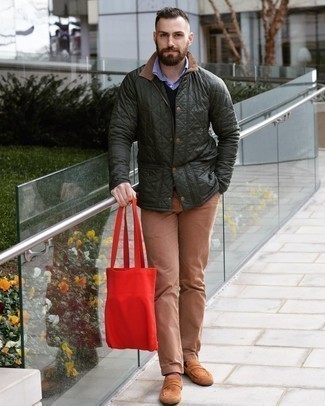 Red Canvas Tote Bag Outfits For Men: 