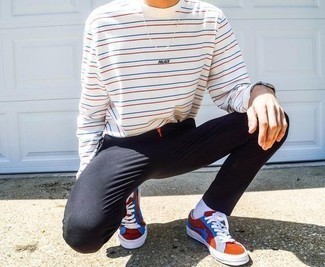 Stripe Long Sleeve T Shirt