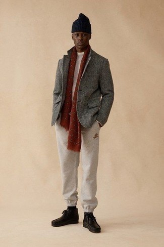 Brown Leather Desert Boots Outfits: 