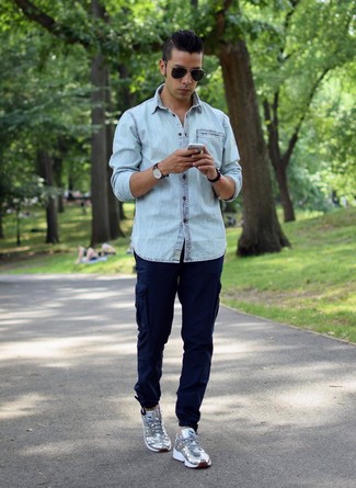 Navy Cargo Pants Outfits: 