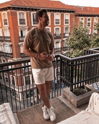 White Shorts Outfits For Men: 