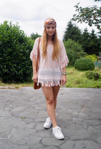 Pink Lace Poncho Outfits: 