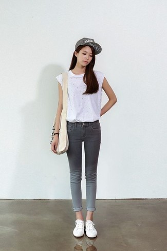 Grey Cap Outfits For Women: 