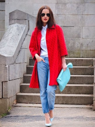 Comment porter un manteau rouge en 2018 (155 tenues)  Mode femmes