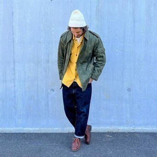 Maison Mihara Yasuhiro Cropped Loose Fit Jeans