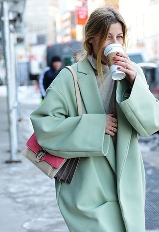 Collarless A Line Coat