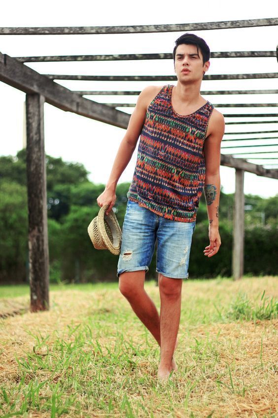 Mens colored clearance denim shorts