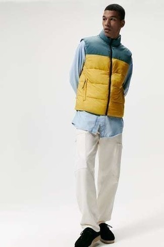 Green Two Way Down Vest