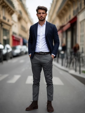 Desert Boots Grey Jeans And Brown Boots Golden Goose Deluxe Brand