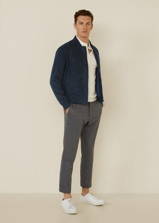 Fine Ribbed Straight Leg Trousers