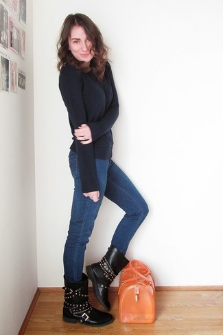 Marisa Studded Mid Calf Boots