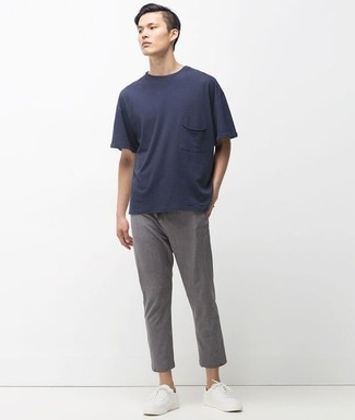 Gray Chino Trousers