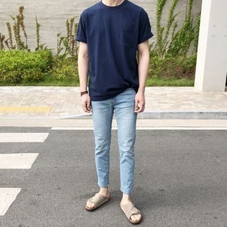 Faded Effect Skinny Jeans