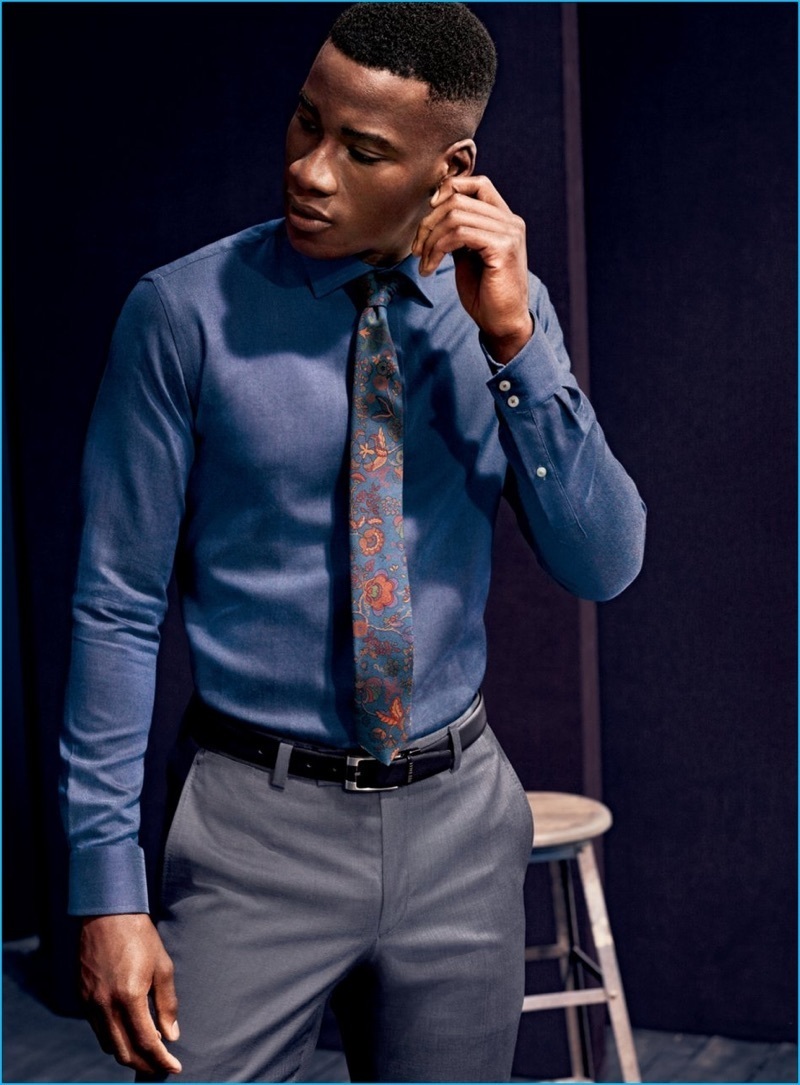 Boys 4 Piece Set Blue Button Down Shirt Gray Vest & Pants Tie Outfit Set |  eBay