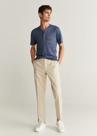 Lacoste Short Sleeve Henley T Shirt Navy Blue 8, $59 | Nordstrom ...