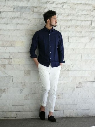 Pointed Collar Slim Fit Shirt