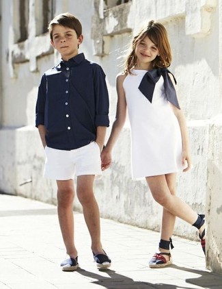 Navy Long Sleeve Shirt with Shorts Outfits For Boys (7 ideas & outfits ...